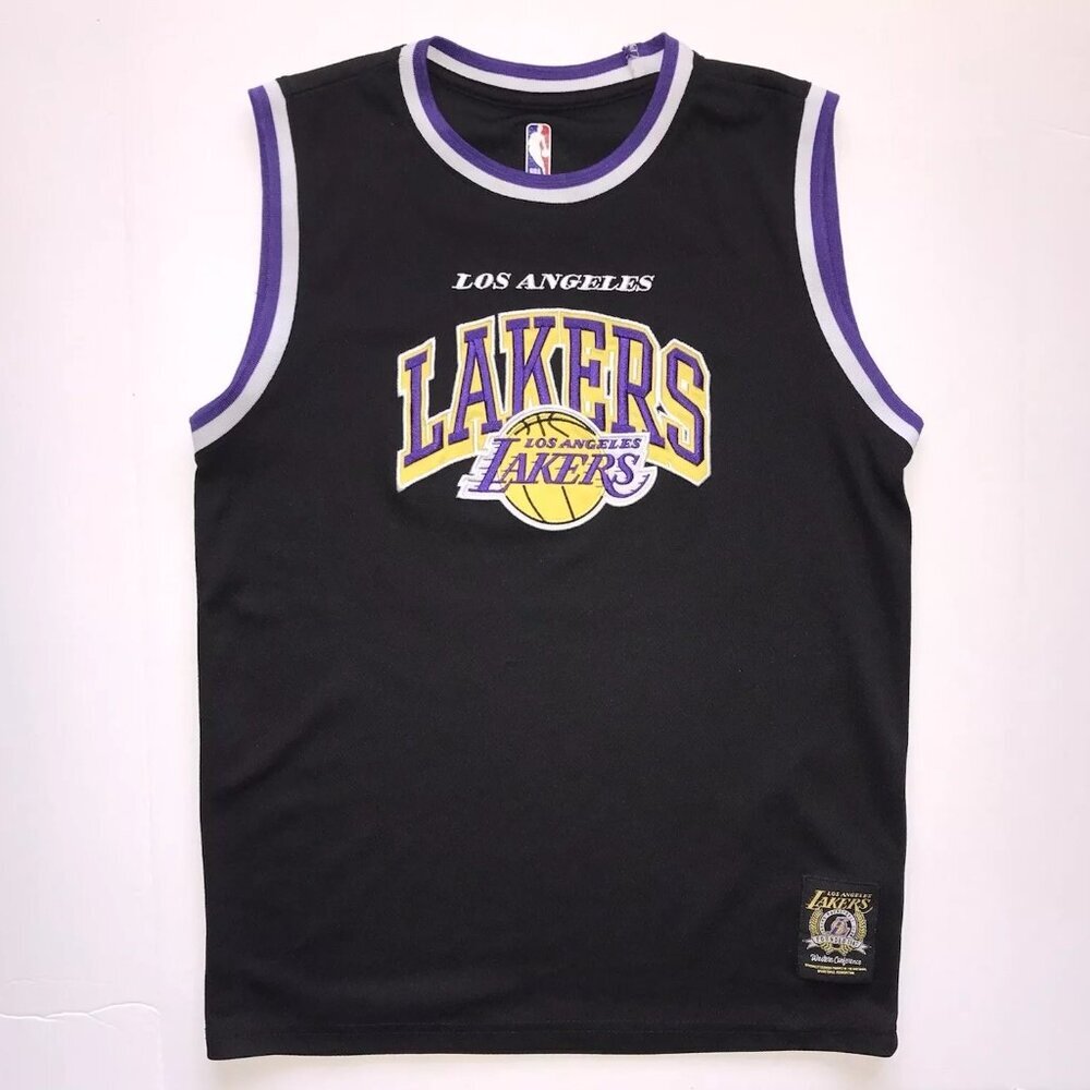 NBA Los Angeles Lakers Black Purple Yellow Tank Jersey